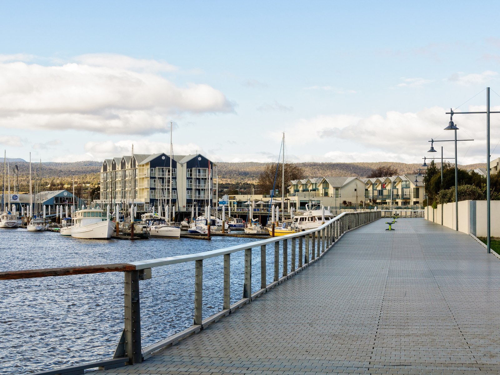 Launceston Seaport boardwalk and marina, Tasmania